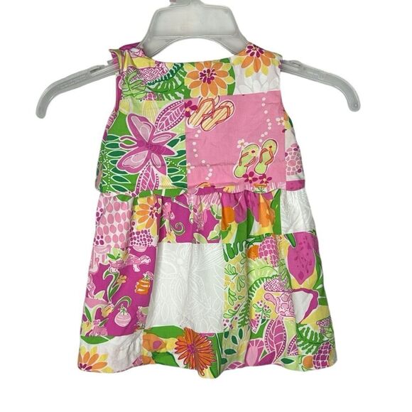 Lilly Pulitzer White Label Multi Color Check Dress. Size 18-24 Months. - Picture 5 of 10